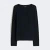 Cotton boxy sweater, navy Cotton boxy sweater, navy