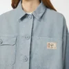 Cotton canvas workwear jacket, light blue