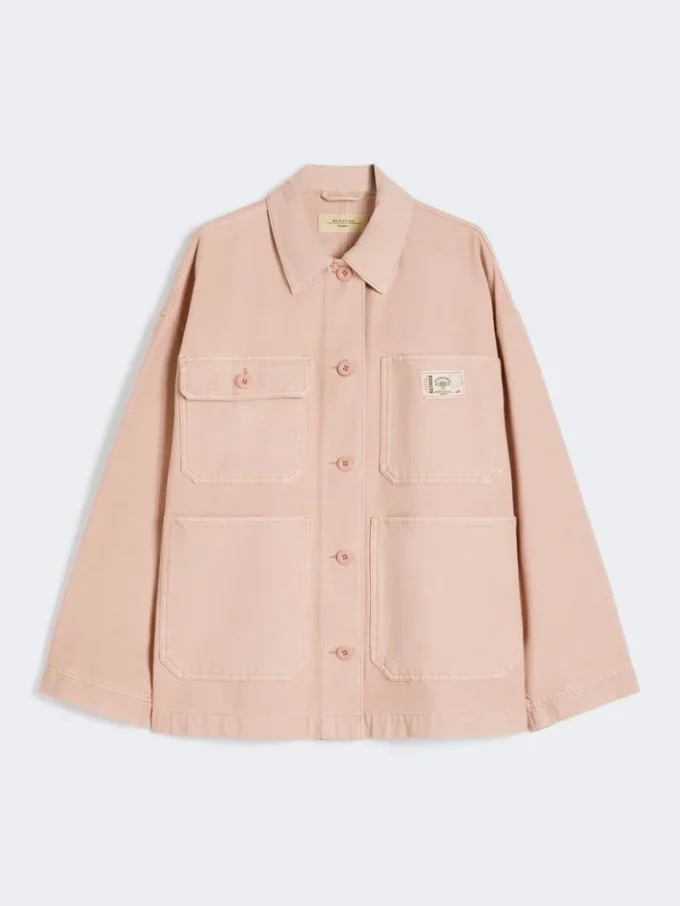 Cotton canvas workwear jacket, pink