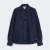 Cotton denim shirt, navy