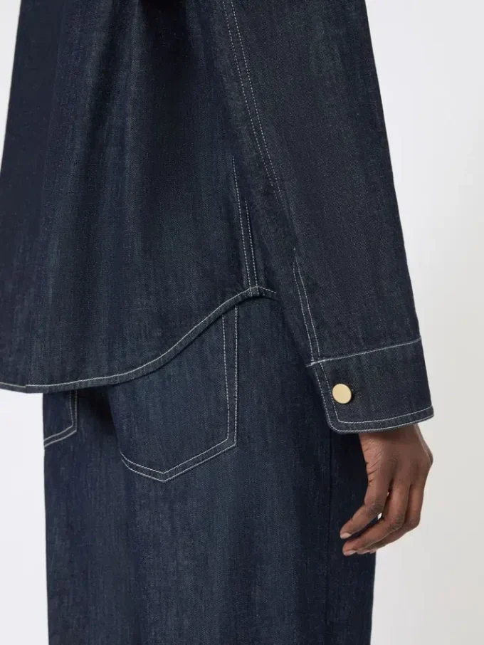 Cotton denim shirt, ultramarine Cotton denim shirt, ultramarine