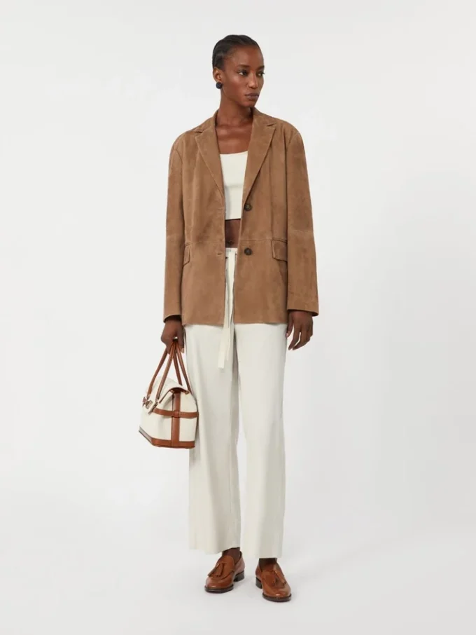 Cotton drawstring trousers, ice