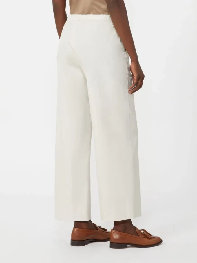 Cotton drawstring trousers, ice