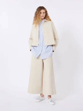 Cotton drill shirt, sand