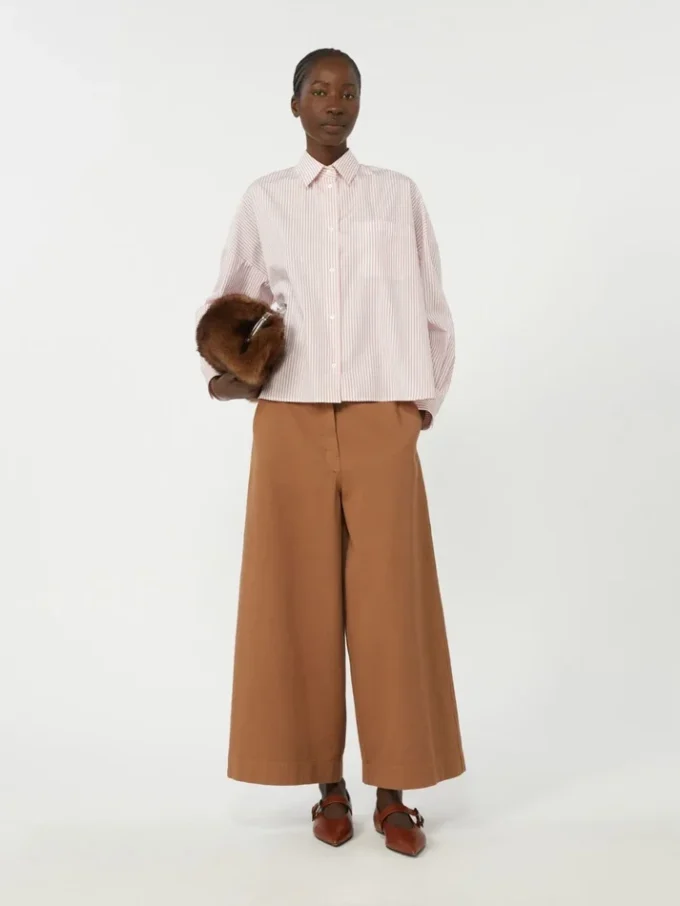 Cotton drill trousers, tobacco Cotton drill trousers, tobacco