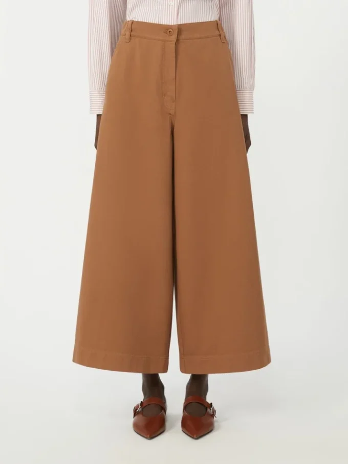 Cotton drill trousers, tobacco Cotton drill trousers, tobacco