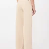 Cotton drill wide-leg trousers, sand Cotton drill wide-leg trousers, sand