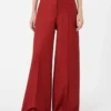 Cotton gabardine jersey trousers, red Cotton gabardine jersey trousers, red
