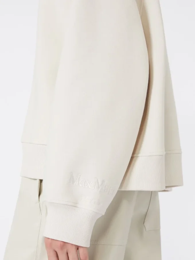 Cotton jersey sweatshirt, sand Cotton jersey sweatshirt, sand