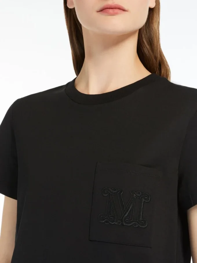 Cotton jersey t-shirt, black