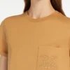 Cotton jersey t-shirt, camel