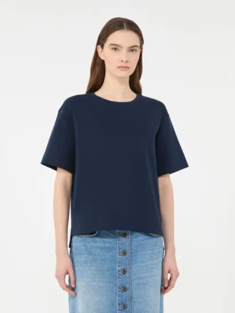 Cotton jersey t-shirt, navy