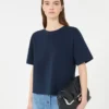 Cotton jersey t-shirt, navy