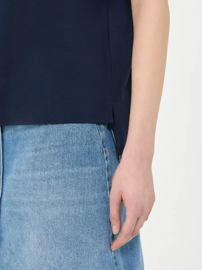 Cotton jersey t-shirt, navy