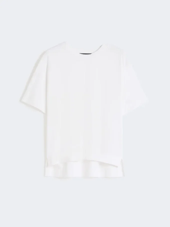 Cotton jersey t-shirt, white