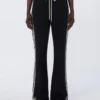 Cotton jersey trousers, black