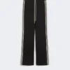 Cotton jersey trousers, black