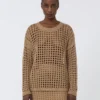 Cotton mesh jumper, desert Cotton mesh jumper, desert