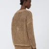 Cotton mesh jumper, desert Cotton mesh jumper, desert