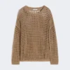 Cotton mesh jumper, desert Cotton mesh jumper, desert