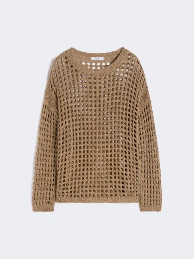 Cotton mesh jumper, desert Cotton mesh jumper, desert