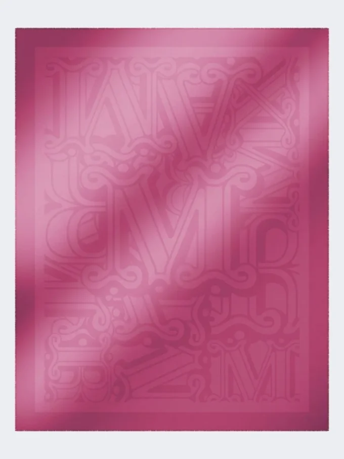 Cotton, modal and cashmere jacquard shawl, shocking pink Cotton, modal and cashmere jacquard shawl, shocking pink