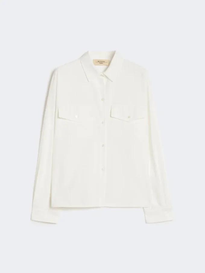Cotton oxford shirt, white Cotton oxford shirt, white