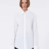 Cotton poplin shirt, optical white