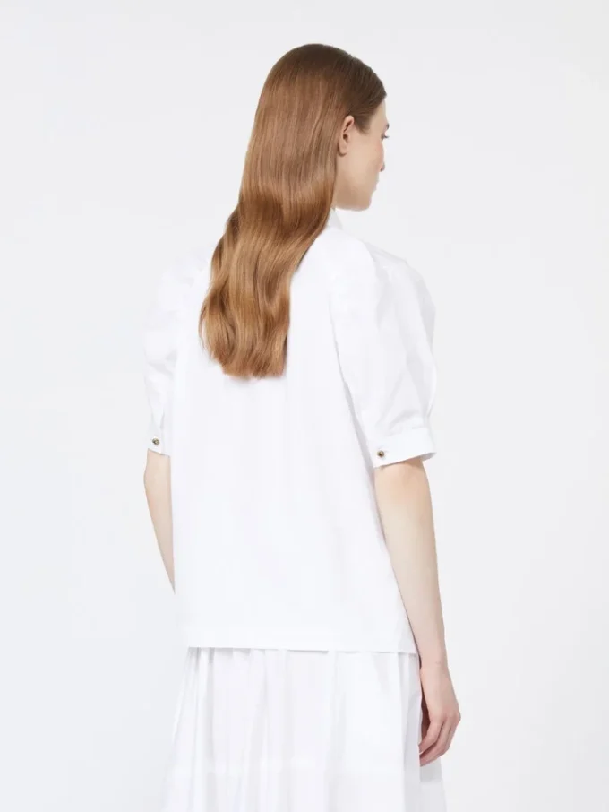 Cotton poplin shirt, optical white