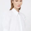 Cotton poplin shirt, optical white