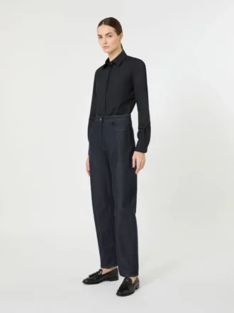 Cotton poplin shirt, ultramarine