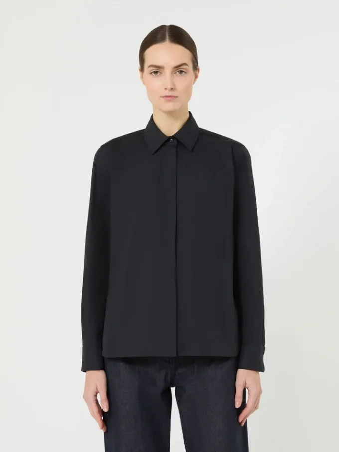 Cotton poplin shirt, ultramarine Cotton poplin shirt, ultramarine