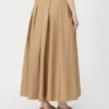 Cotton poplin skirt, desert
