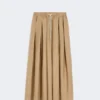 Cotton poplin skirt, desert