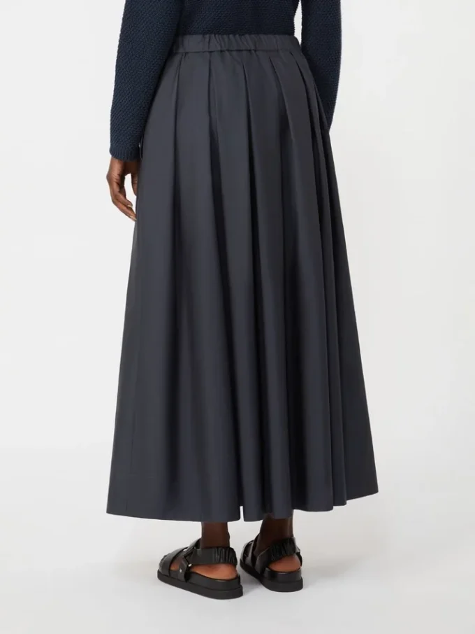 Cotton poplin skirt, ultramarine