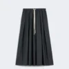 Cotton poplin skirt, ultramarine