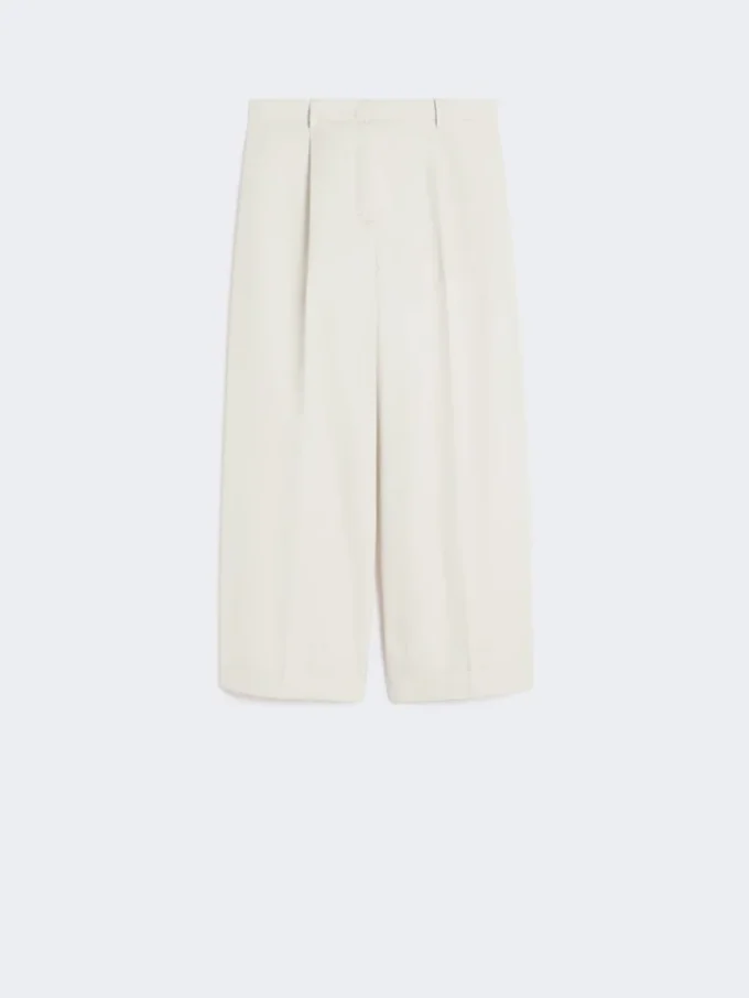 Cotton poplin trousers, ice