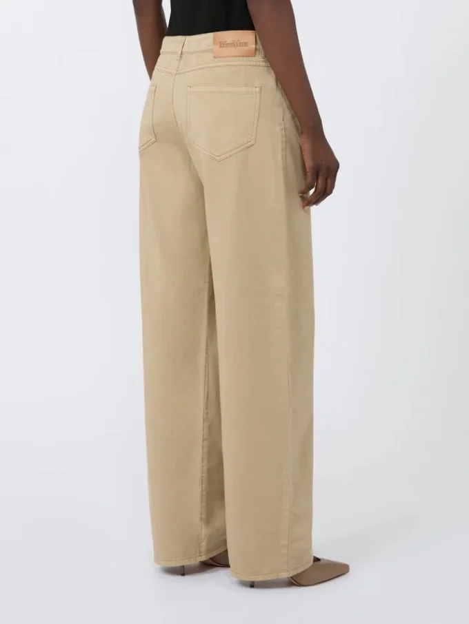 Cotton satin baggy trousers, colonial Cotton satin baggy trousers, colonial