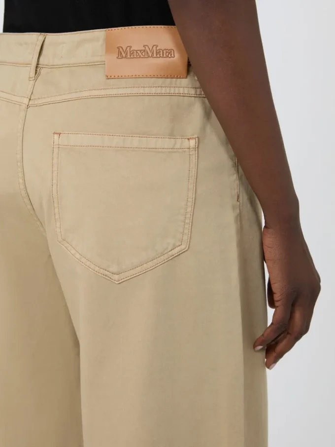 Cotton satin baggy trousers, colonial Cotton satin baggy trousers, colonial
