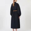 Cotton shirt dress, navy Cotton shirt dress, navy