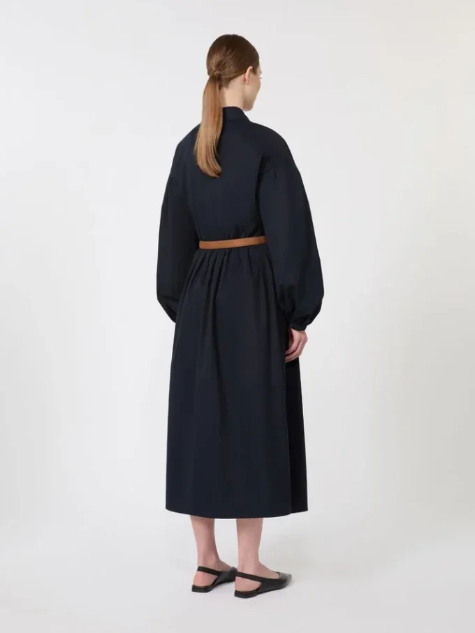 Cotton shirt dress, navy Cotton shirt dress, navy