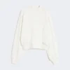 Cotton stretch sweatshirt, ivory Cotton stretch sweatshirt, ivory