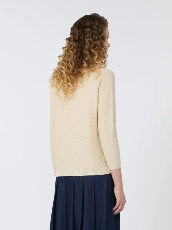 Cotton sweater, ecru Cotton sweater, ecru