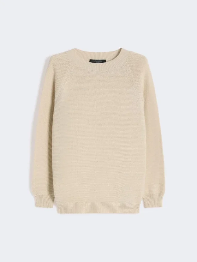 Cotton sweater, ecru Cotton sweater, ecru