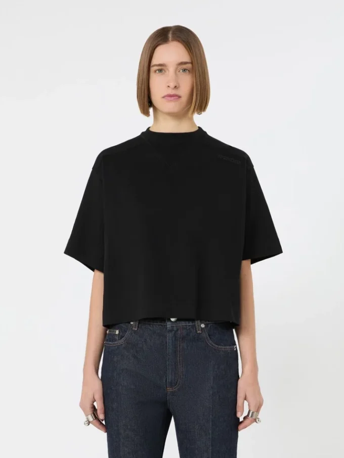 Cotton t-shirt, black