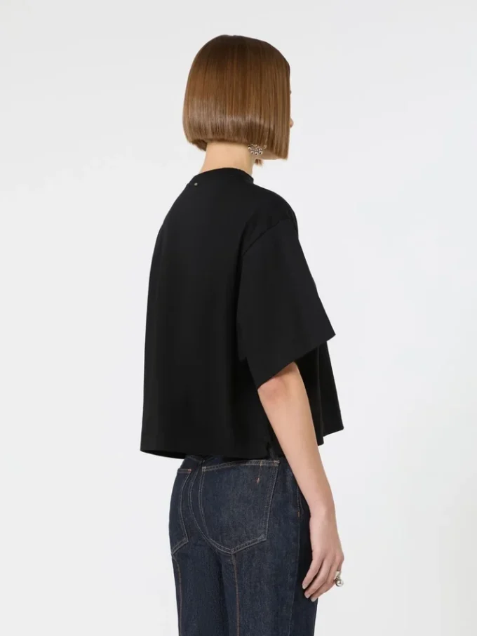 Cotton t-shirt, black