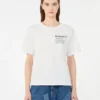 Cotton t-shirt with graphic print, white Cotton t-shirt with graphic print, white