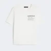 Cotton t-shirt with graphic print, white Cotton t-shirt with graphic print, white