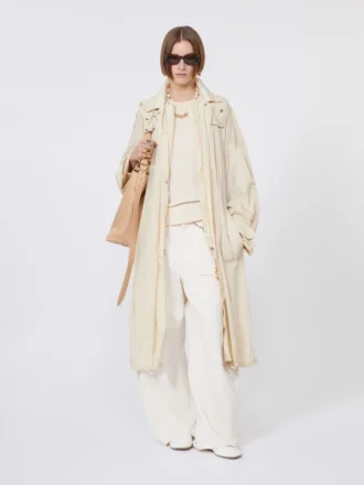 Cotton vest top, ecru