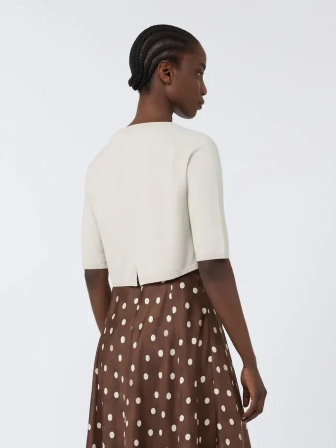 Cotton yarn shrug, white Cotton yarn shrug, white